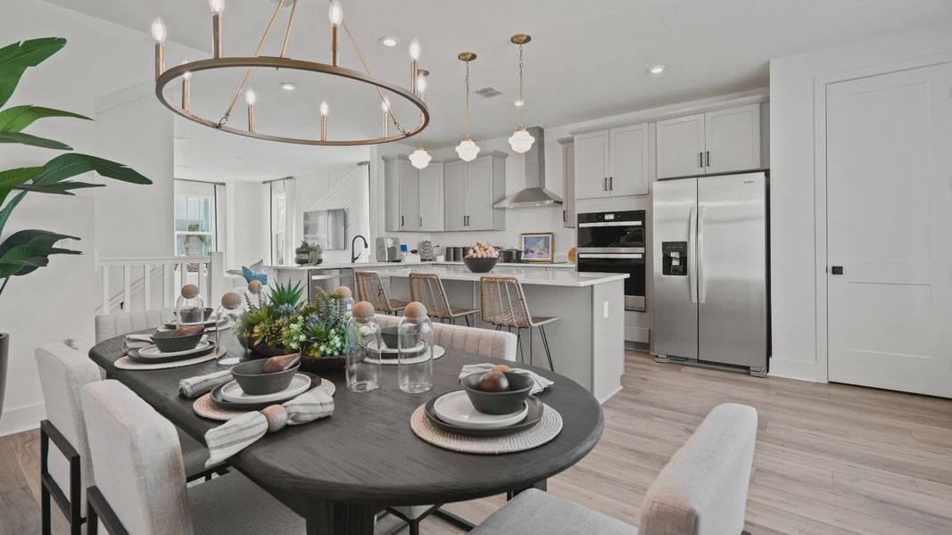 Furnished interior view inside a new home in Parkview at Hamlin, Winter Garden (Image 24). Furnished interior view inside a new home in Parkview at Hamlin, Winter Garden (Image 24).