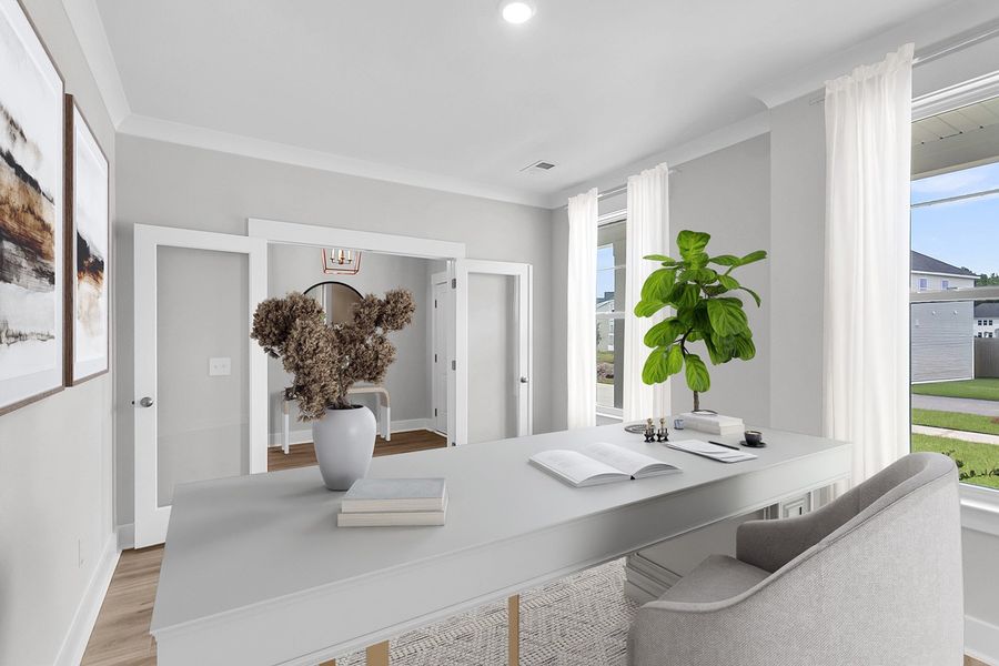 Representative furnished interior of a home built from the Roland II - Vanguard Collection by Mungo Homes in Windsor Forest, Anderson (Image 8).