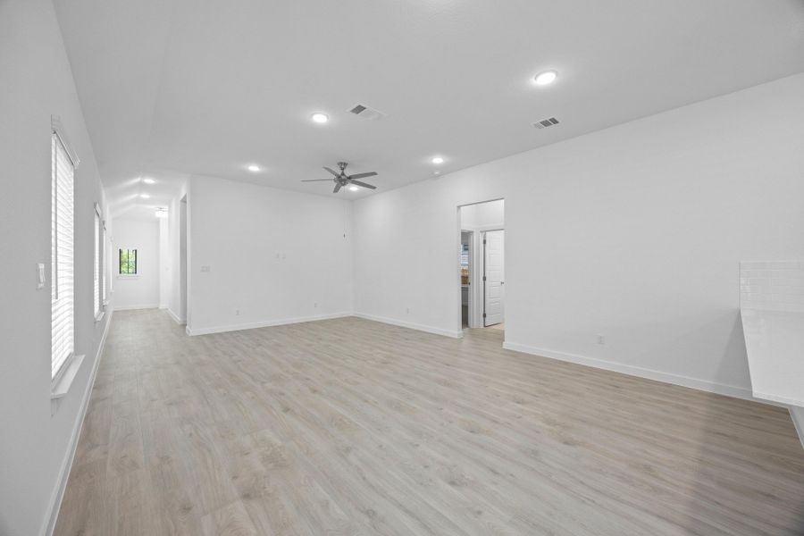 Living Room in the Pecan II home plan by Trophy Signature Homes – REPRESENTATIVE PHOTO Living Room in the Pecan II home plan by Trophy Signature Homes – REPRESENTATIVE PHOTO