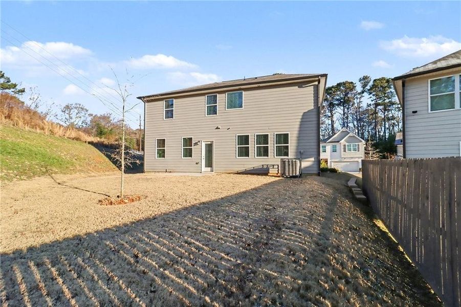 Exterior details and patio area of a home in , Atlanta (Image 38).