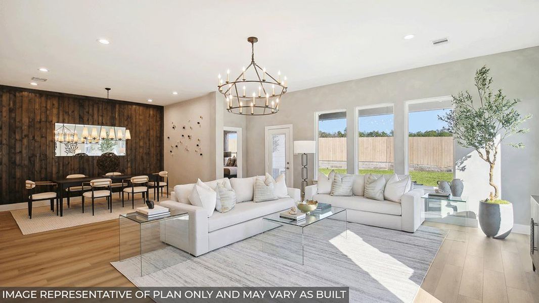 Representative furnished interior of a home built from the Sonoma by D.R. Horton in Riverside Estates, Mont Belvieu (Image 3).