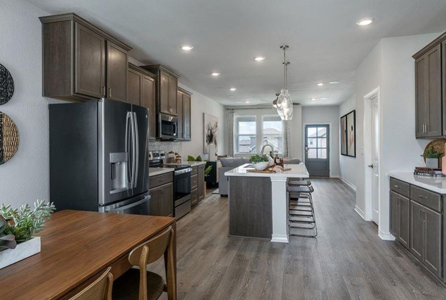 Furnished interior view inside a new home in Emory Crossing 40s, Hutto (Image 15).