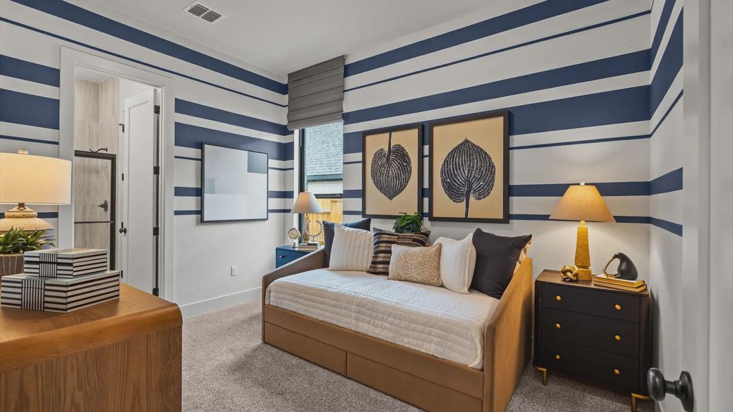 Representative furnished interior of a home built from the Drios by Chesmar Homes in 6 Creeks, Kyle (Image 15). Representative furnished interior of a home built from the Drios by Chesmar Homes in 6 Creeks, Kyle (Image 15).