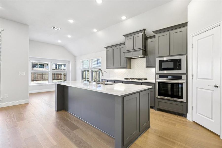 Furnished interior view inside a new home in ArrowBrooke, Aubrey (Image 5). Furnished interior view inside a new home in ArrowBrooke, Aubrey (Image 5).