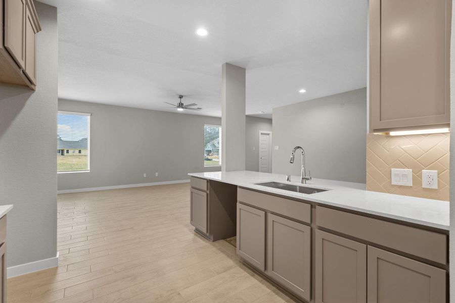 Furnished interior view inside a new home in Cypresswood Landing, Humble (Image 6).
