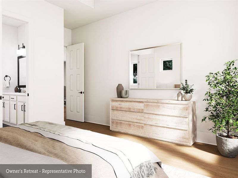 Furnished interior view inside a new home in The Highlands 40', Porter (Image 3). Furnished interior view inside a new home in The Highlands 40', Porter (Image 3).