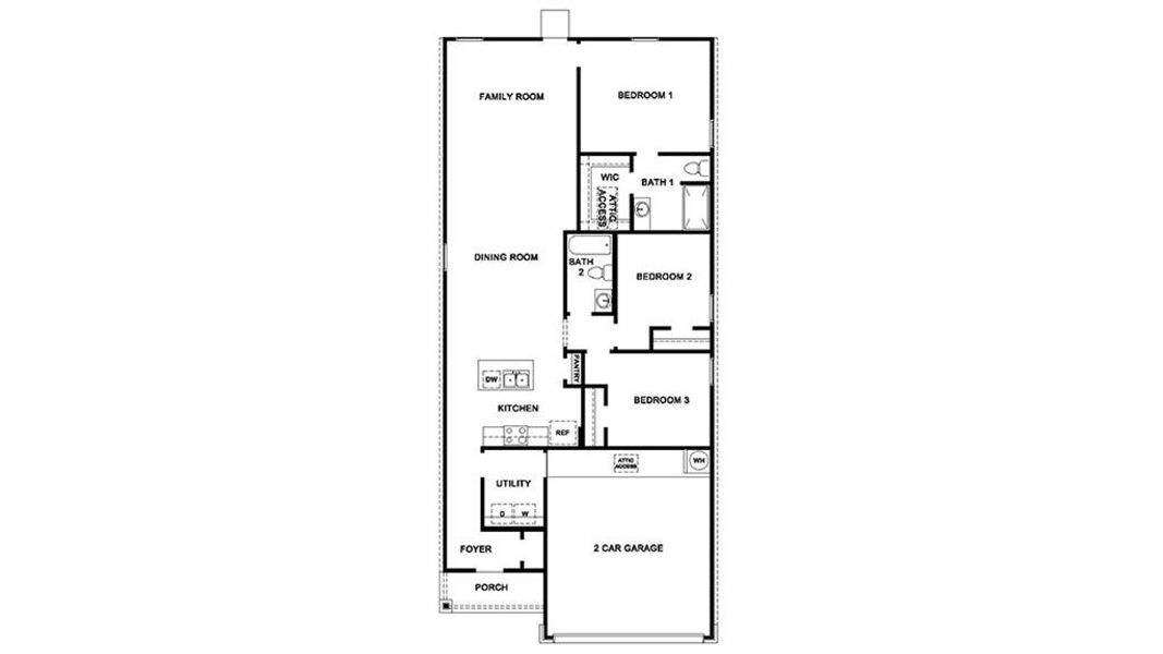 2D floor plan layout of this home in Riverfield, Josephine, TX (Image 3). 2D floor plan layout of this home in Riverfield, Josephine, TX (Image 3).