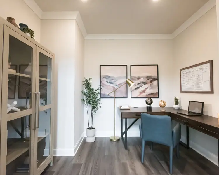 Work from home comfortably in the home office.