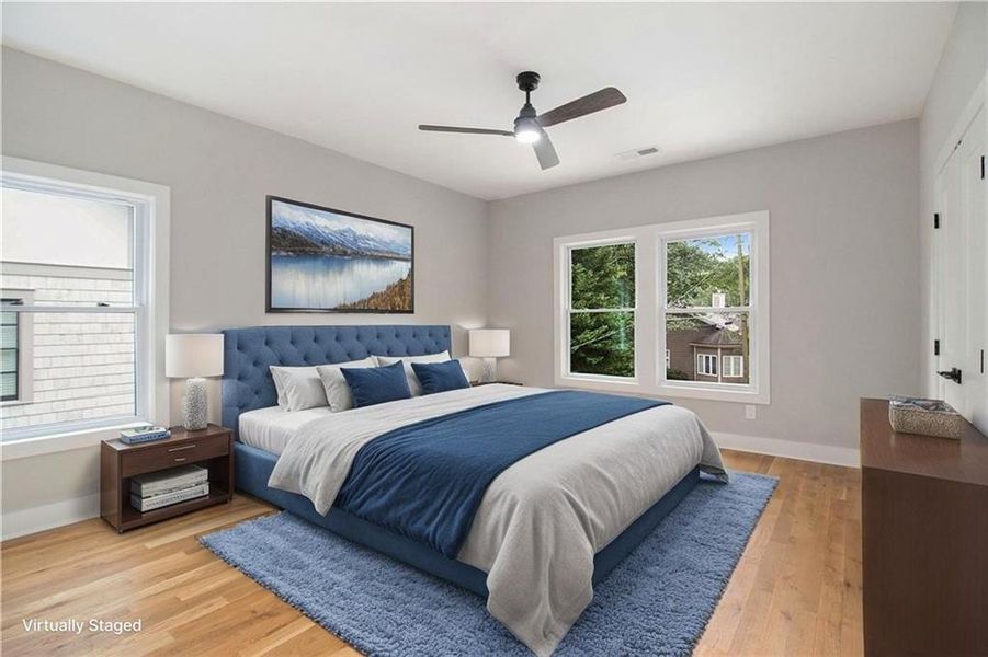 Furnished interior view inside a new home in , Atlanta (Image 7). Furnished interior view inside a new home in , Atlanta (Image 7).