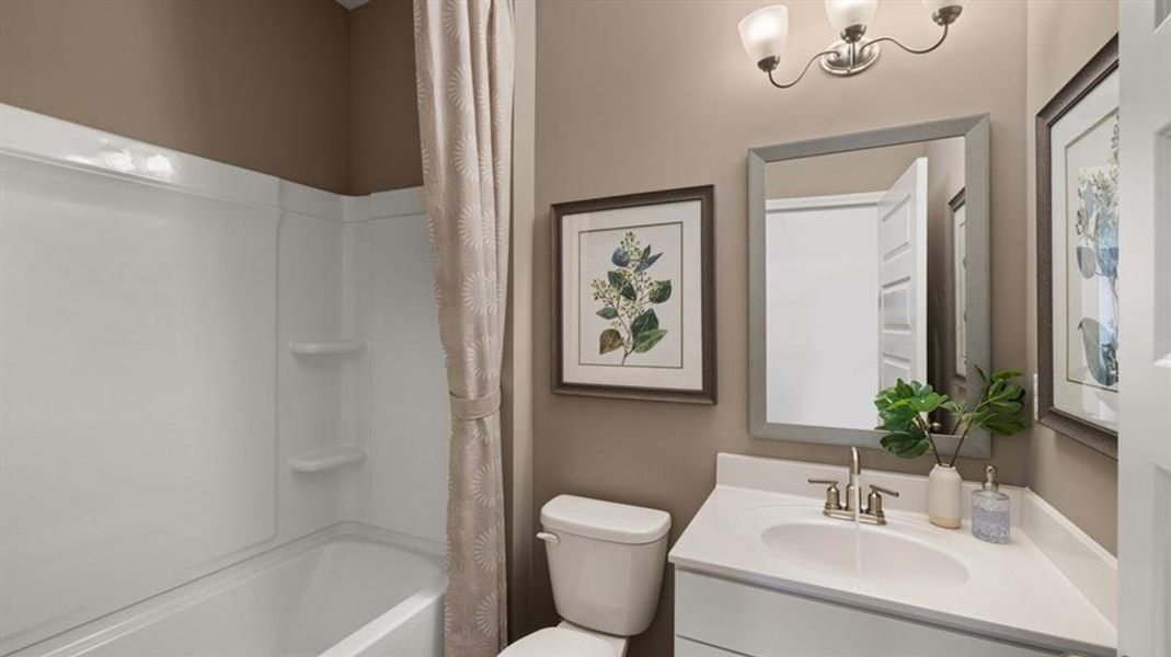 Furnished interior view inside a new home in Heritage Pointe, Senoia (Image 38).