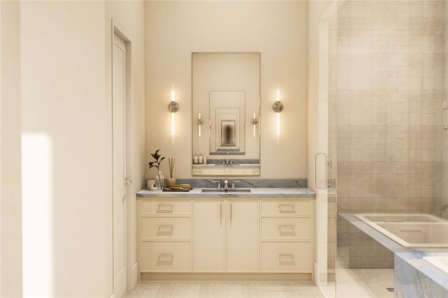 Furnished interior view inside a new home in , Orlando (Image 24). Furnished interior view inside a new home in , Orlando (Image 24).