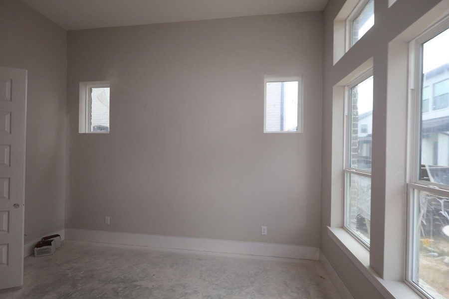 Spacious, unfurnished interior of a new home in Easthaven at Bridgeland Central - Horizon Collection, Cypress (Image 2). Spacious, unfurnished interior of a new home in Easthaven at Bridgeland Central - Horizon Collection, Cypress (Image 2).