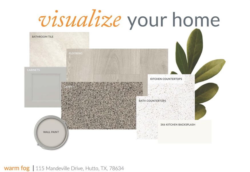 Sample of building materials used in homes in Prairie Winds, Hutto (Image 25). Sample of building materials used in homes in Prairie Winds, Hutto (Image 25).