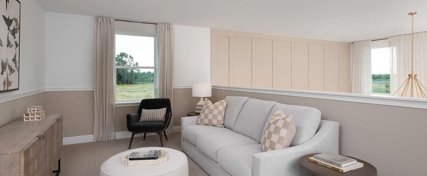 Representative furnished interior of a home built from the Duval II by Ashton Woods in Northlake at Ovation, Winter Garden (Image 15).