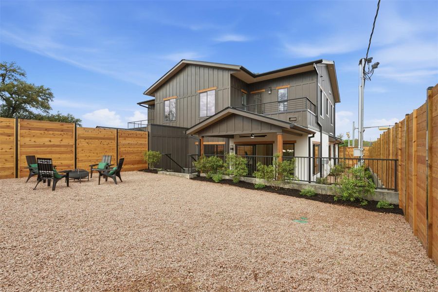 Exterior details and patio area of a home in , Austin (Image 3).