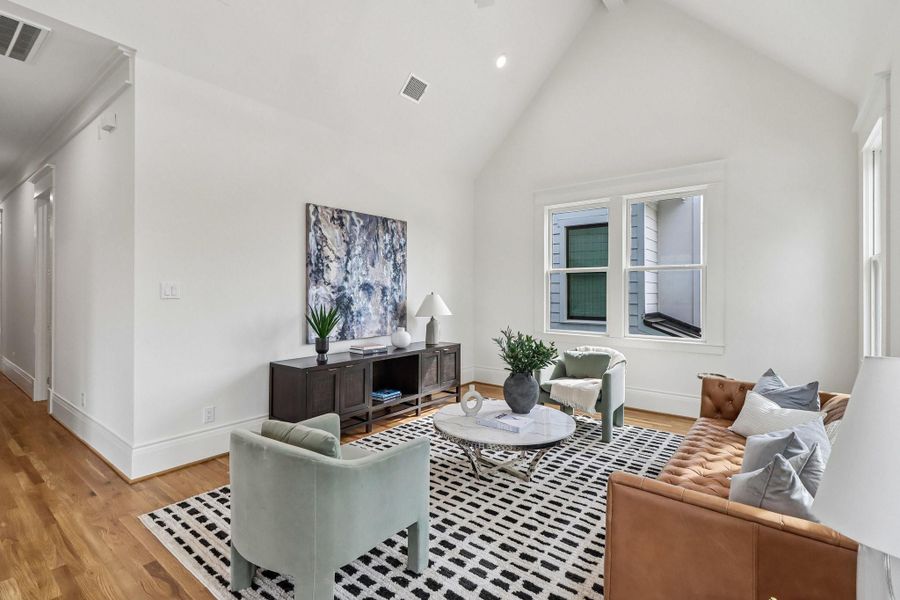 Furnished interior view inside a new home in , Houston (Image 33).