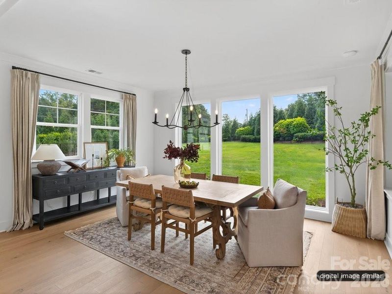 Furnished interior view inside a new home in , Charlotte (Image 21).