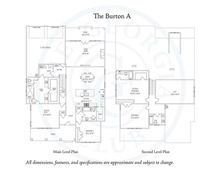 2D floor plan layout of this home in , Statham, GA (Image 3). 2D floor plan layout of this home in , Statham, GA (Image 3).