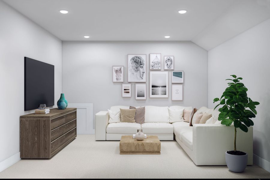 Furnished interior view inside a new home in Woodson’s Reserve, Spring (Image 19).