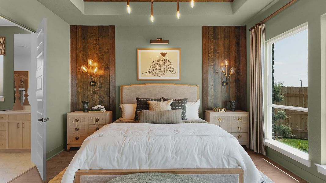 Representative furnished interior of a home built from the Silas by Chesmar Homes in Crescent Bluff, Georgetown (Image 18).