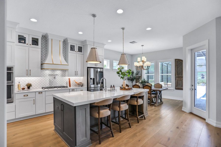 Representative furnished interior of a home built from the Lola - Hidden Creek by MasterCraft Builder Group in SilverLeaf, St. Augustine (Image 6).