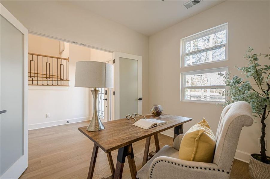 Furnished interior view inside a new home in , Powder Springs (Image 37). Furnished interior view inside a new home in , Powder Springs (Image 37).