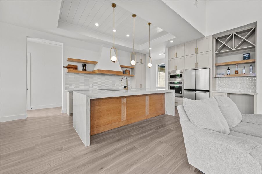 Tons of seating space at this island