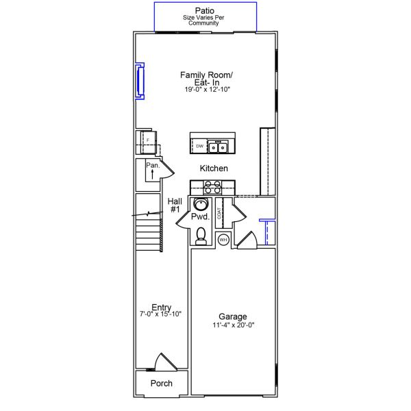 2D floor plan layout of this home in Nichols Landing, Charlotte, NC (Image 2). 2D floor plan layout of this home in Nichols Landing, Charlotte, NC (Image 2).