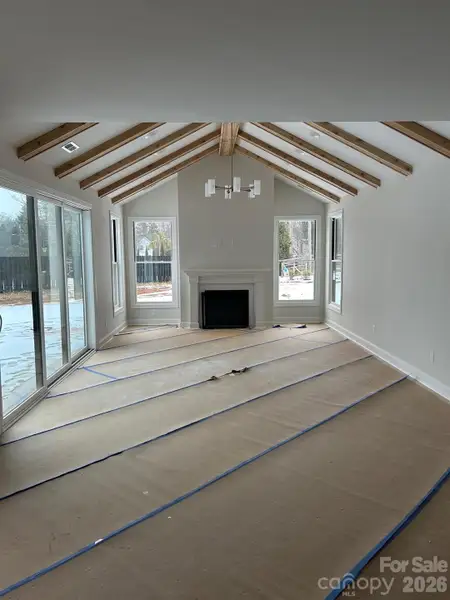 In-progress construction of a new home in The Courtyards at Hodges Farm, Charlotte, NC (Image 4).