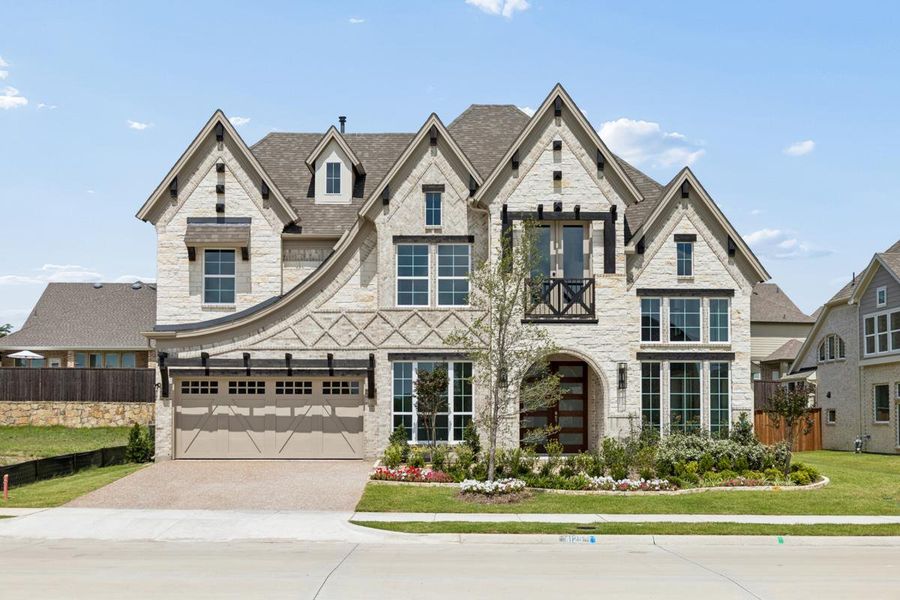 Front exterior of a new home in Somerset Park, Rockwall, TX, highlighting curb appeal (Image 1). Front exterior of a new home in Somerset Park, Rockwall, TX, highlighting curb appeal (Image 1).