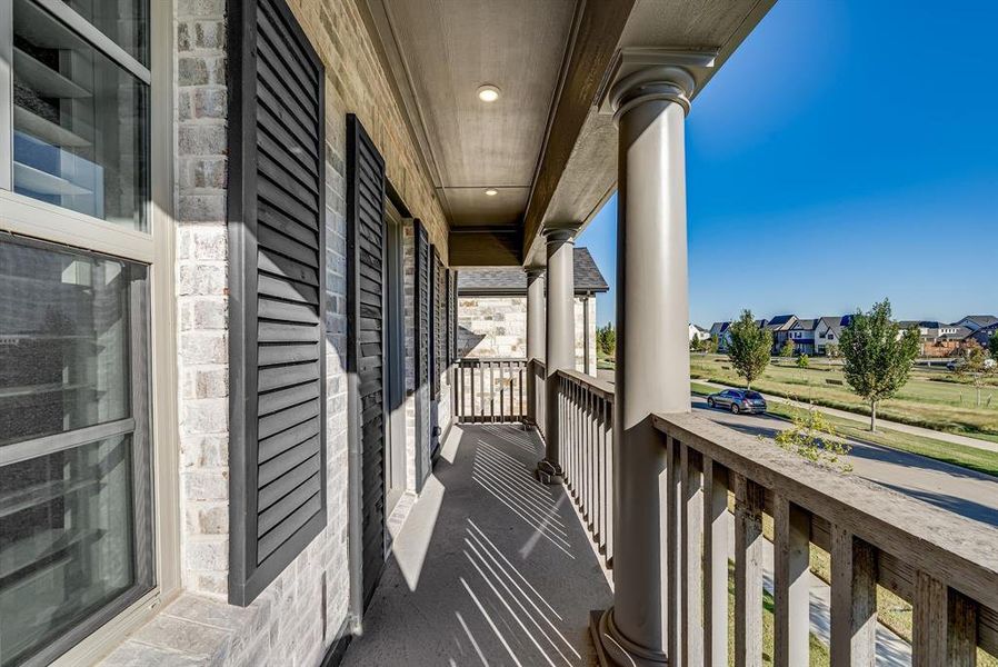 Exterior details and patio area of a home in Fields Villas - Darling Homes, Frisco (Image 2). Exterior details and patio area of a home in Fields Villas - Darling Homes, Frisco (Image 2).