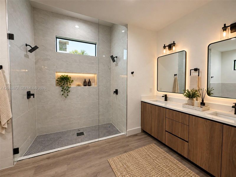 Furnished interior view inside a new home in , Cape Coral (Image 9).