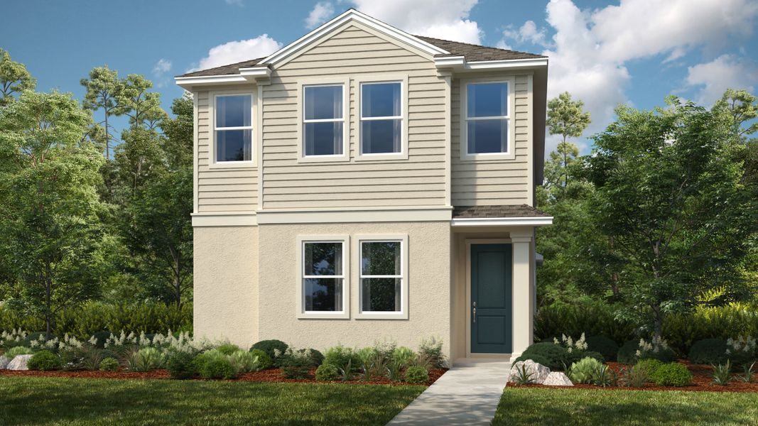 Representative exterior photo of a completed home built from the Baldwin by Taylor Morrison in Sunbridge, Orlando, FL (Image 2). Representative exterior photo of a completed home built from the Baldwin by Taylor Morrison in Sunbridge, Orlando, FL (Image 2).