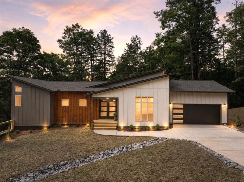 Front exterior of a new home in , Ellijay, GA, highlighting curb appeal (Image 2). Front exterior of a new home in , Ellijay, GA, highlighting curb appeal (Image 2).