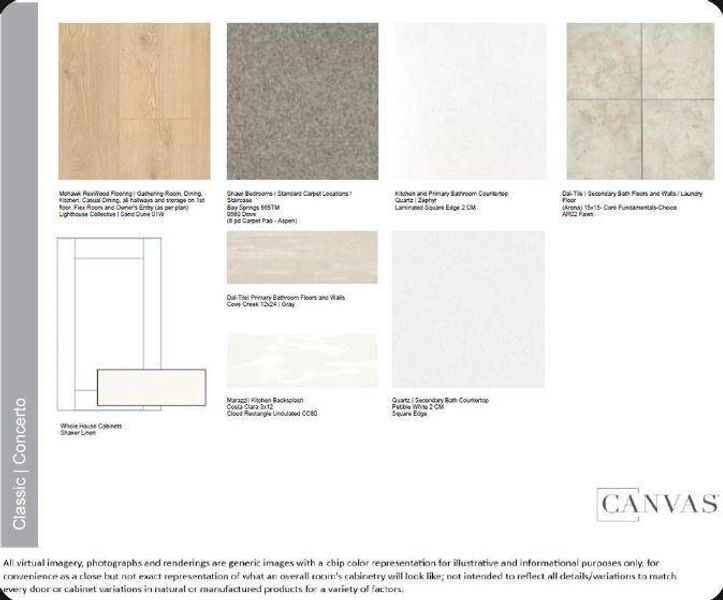 Design  Selections.  Home is under construction and selections are subject to change.