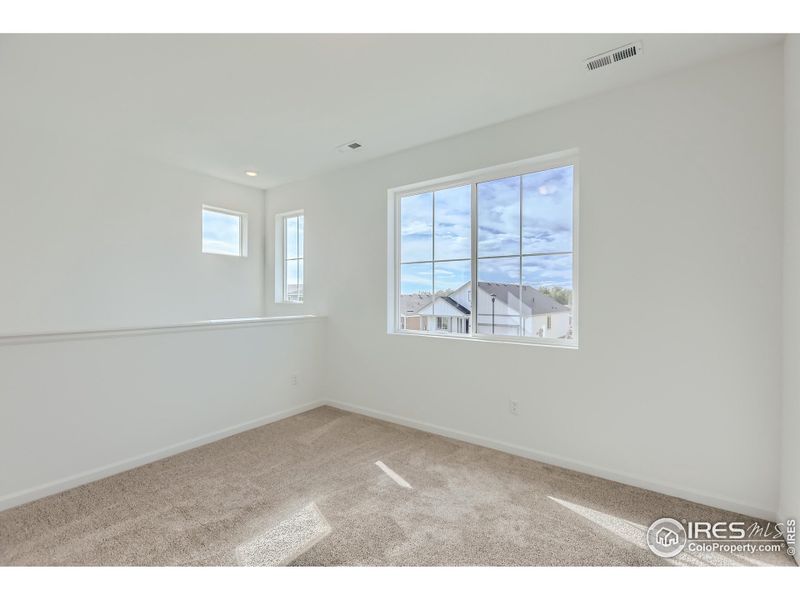 Second floor loft area *Photo not of exact home, but same floorplan*