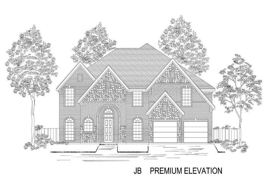 Representative rendering of the exterior for the Stonehaven F by First Texas Homes (Image 4). Representative rendering of the exterior for the Stonehaven F by First Texas Homes (Image 4).