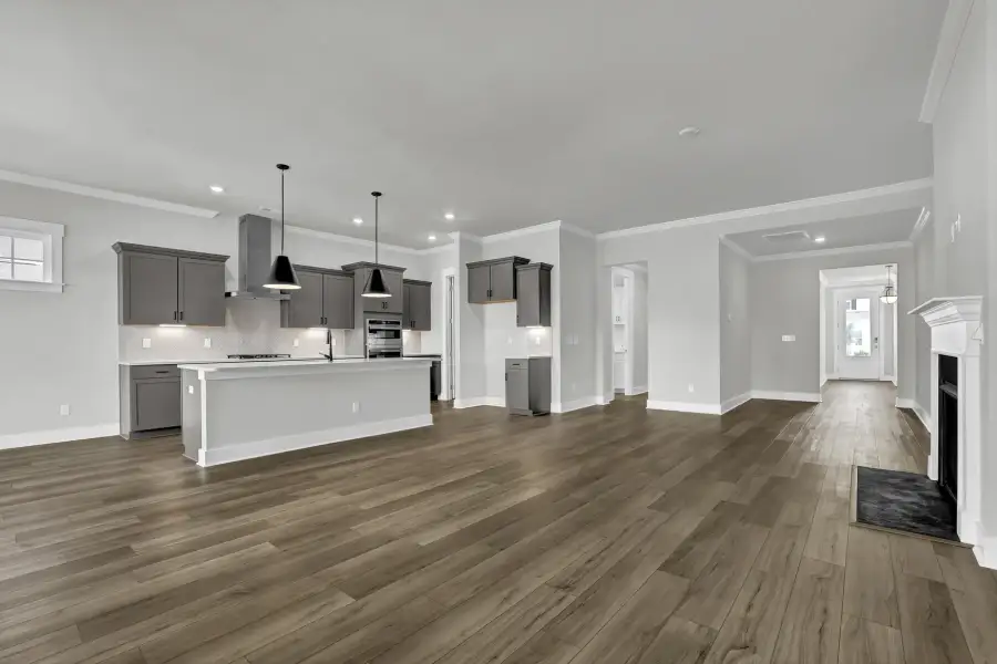Spacious, unfurnished interior of a new home in Grand Park, Leland (Image 22). Spacious, unfurnished interior of a new home in Grand Park, Leland (Image 22).