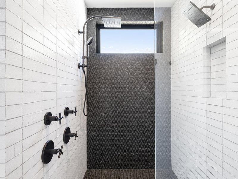 Full bathroom featuring a walk in shower