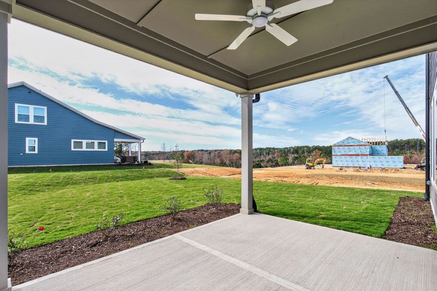 Exterior details and patio area of a home in Serenity - The Village Collection, Fuquay Varina (Image 4).