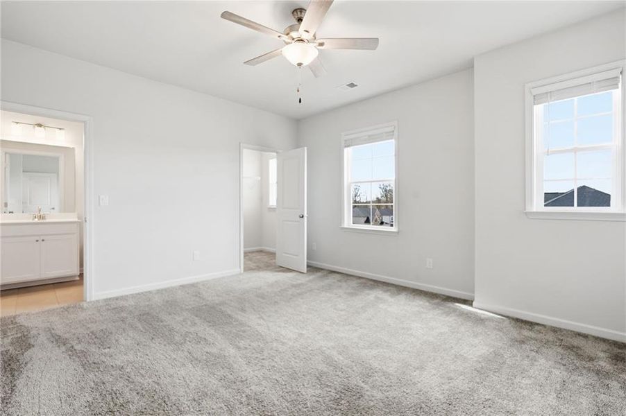 Spacious, unfurnished interior of a new home in Carmichael Farms, Canton (Image 44).
