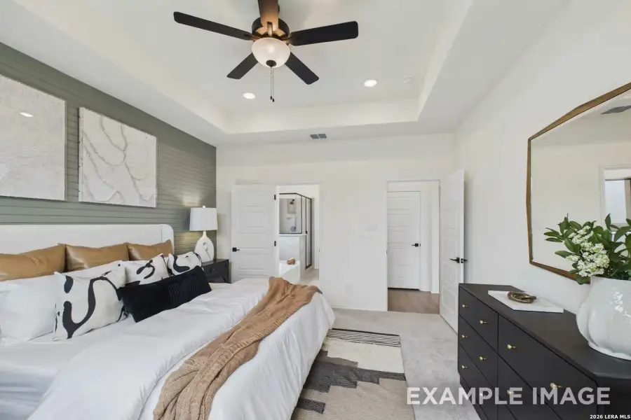 Furnished interior view inside a new home in Saddle Creek Ranch, Cibolo (Image 22). Furnished interior view inside a new home in Saddle Creek Ranch, Cibolo (Image 22).