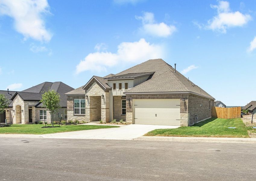 The Oxford has a two-car garage.