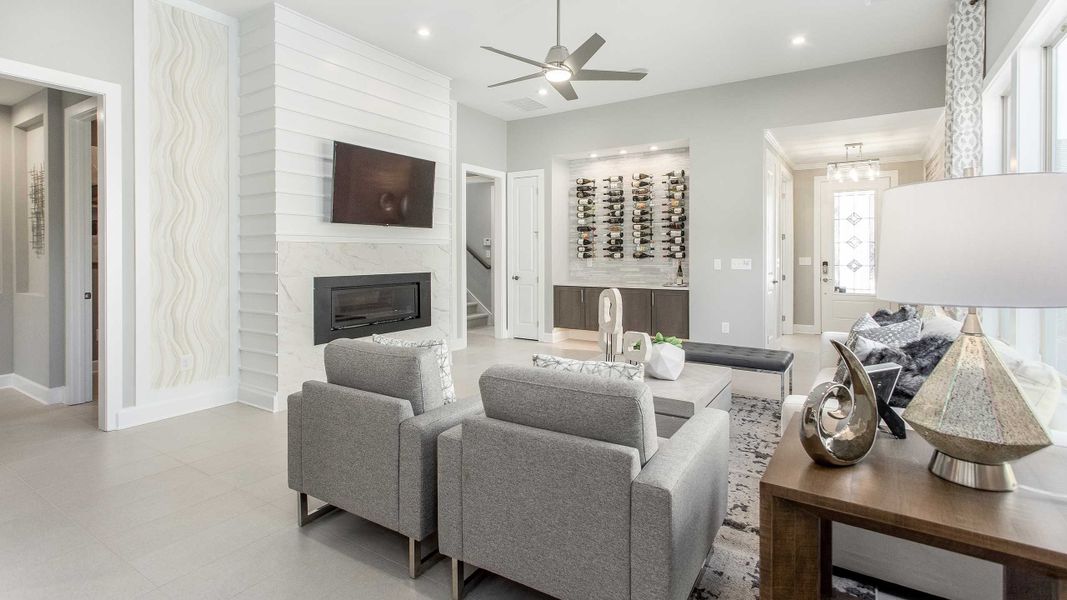 Great Room - Dogwood Model Shown from sister Community