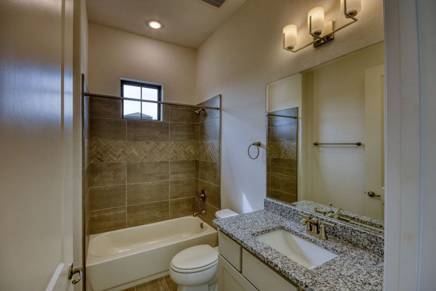 Furnished interior view inside a new home in El Sonido at Campanas, San Antonio (Image 14).