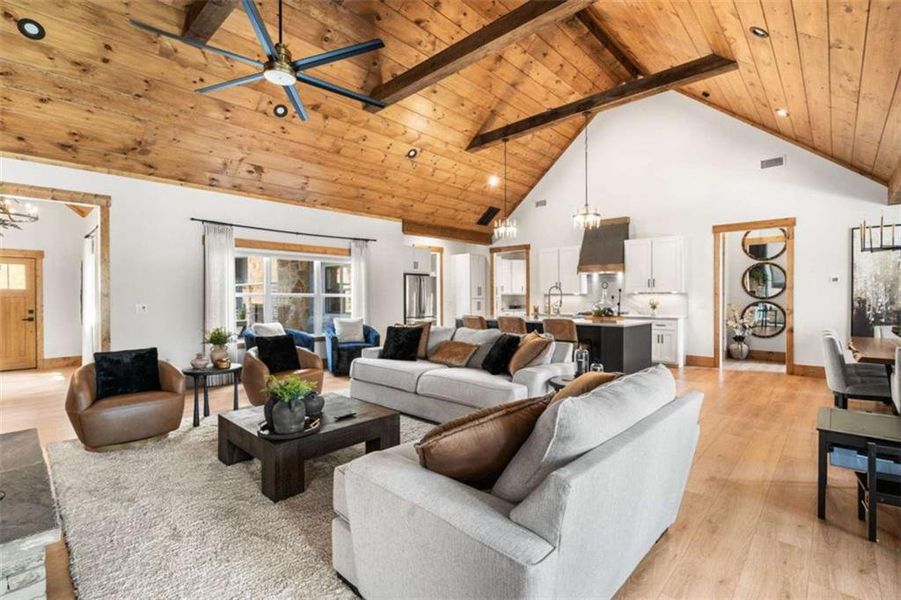 Furnished interior view inside a new home in , Ellijay (Image 41).