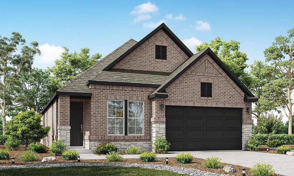 Representative exterior photo of a completed home built from the Cardinal by Caldwell Homes in Chambers Creek, Willis, TX (Image 21).