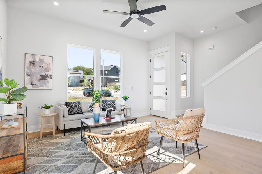 Furnished interior view inside a new home in , Austin (Image 12). Furnished interior view inside a new home in , Austin (Image 12).