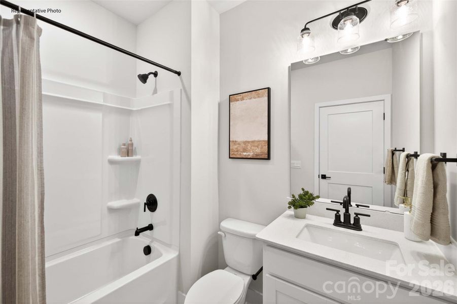 Furnished interior view inside a new home in The Townes at Lake Norman, Mooresville (Image 21).