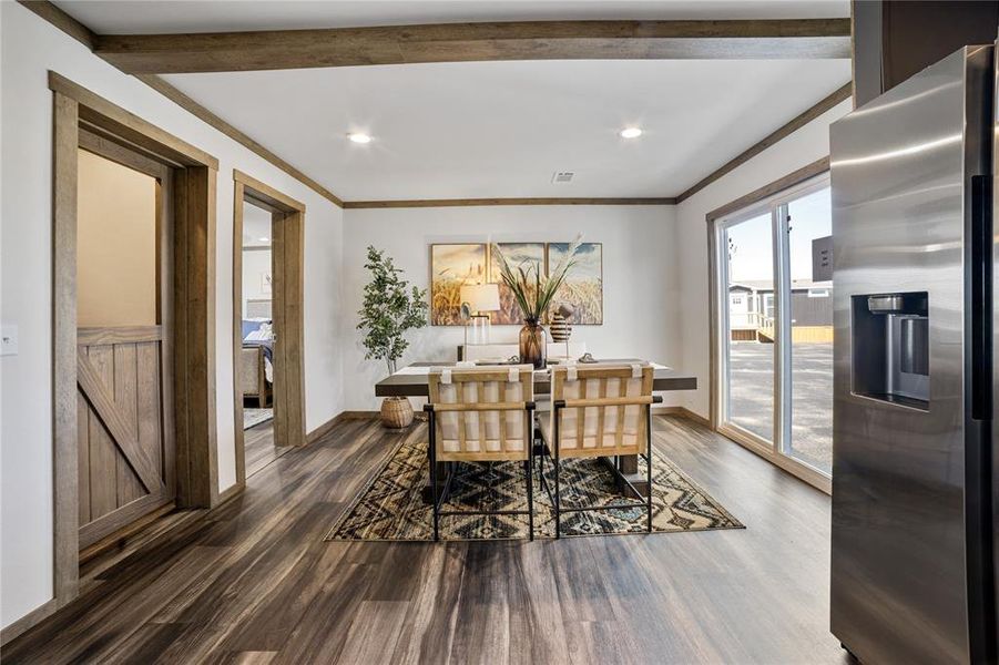 Furnished interior view inside a new home in , Poolville (Image 14).